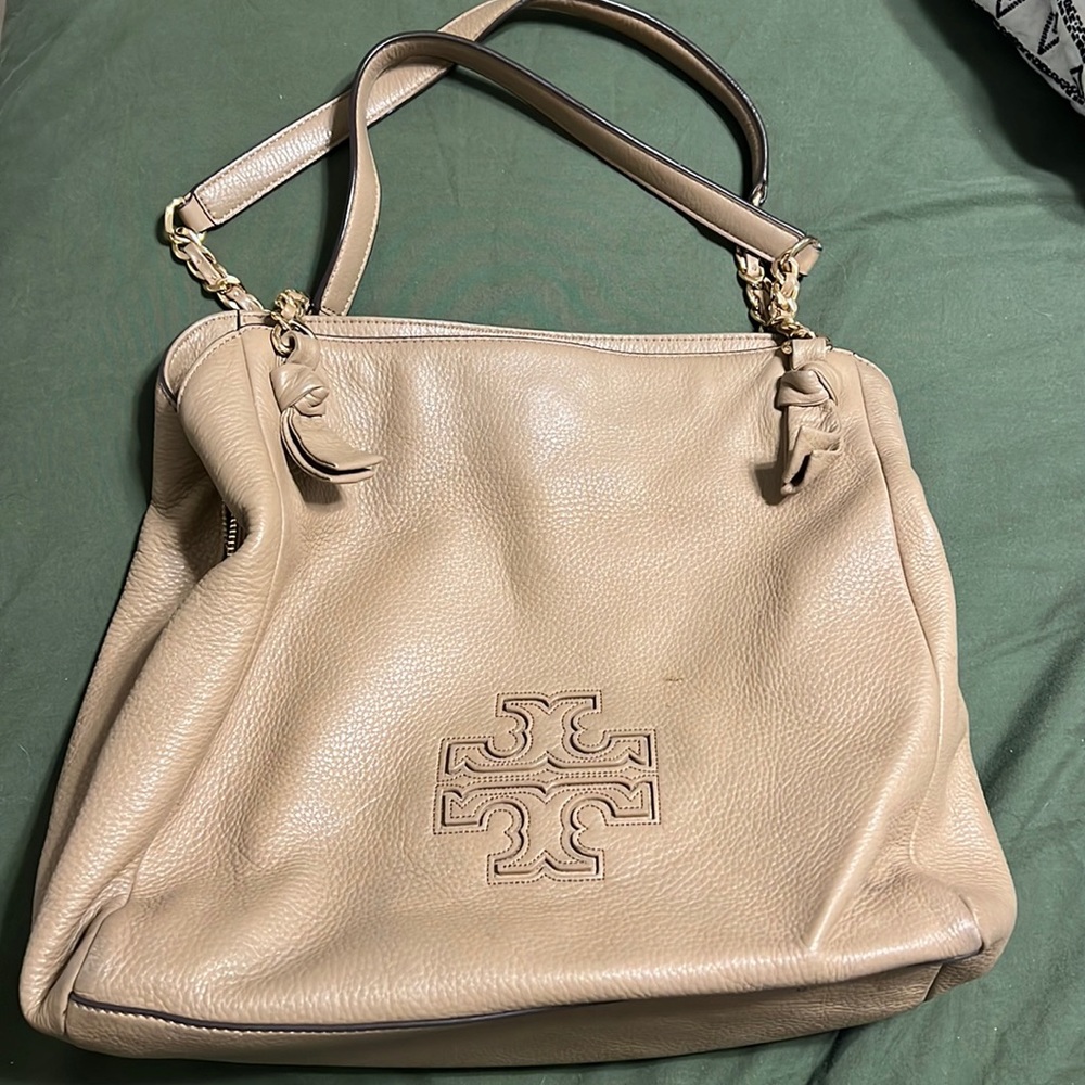 Tan Tory Burch handbag